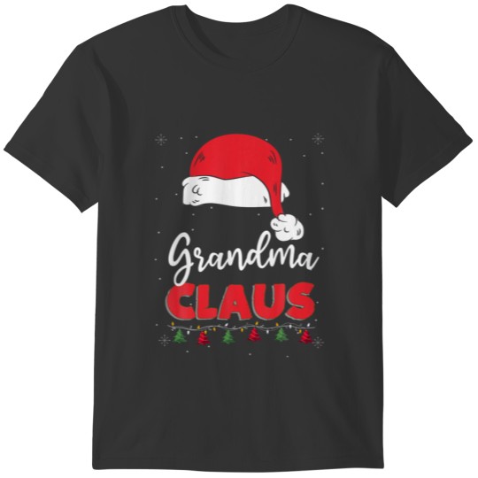 Grandma Santa Claus Christmas Funny Family Matchin T-shirt