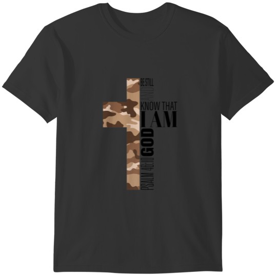 Be Still And Know God Christian Bible Verse Brown T-shirt