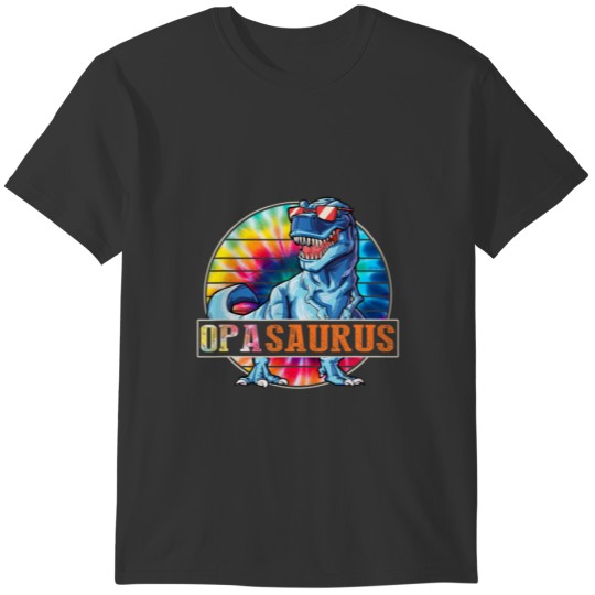 Tie Dye Opasaurus Dinosaur Opa Saurus Family Match T-shirt