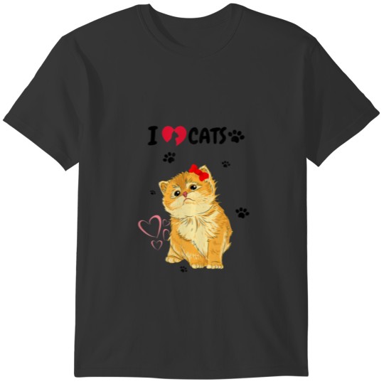 I Love Cats, I Love Kittens, I'm A Cat Lover T-shirt