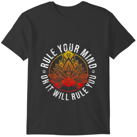 Lotus Yoga Quote For Women Men Mindfulness Positiv T-shirt