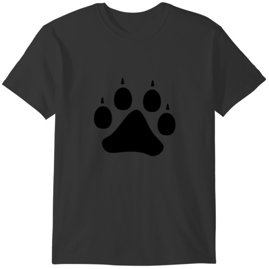 Wolf Paw (Black) T-shirt