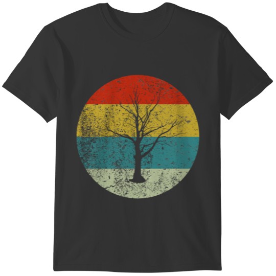 tree  retro vintage  silhouette 70s T-shirt