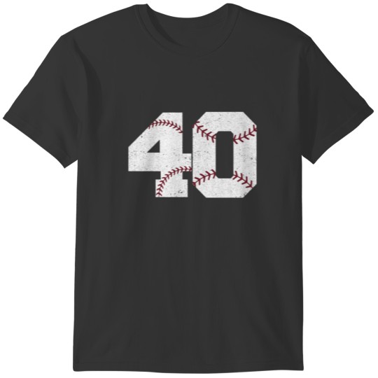 Vintage 40Th Birthday 1982 Baseball 40 Years Old M T-shirt