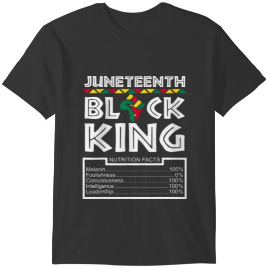 Junenth Black King Melanin Dad Fathers Day Men Fat T-shirt