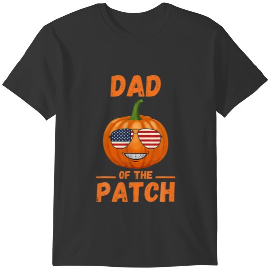 Pumpkin Dad Of The Patch Halloween Family Matching T-shirt