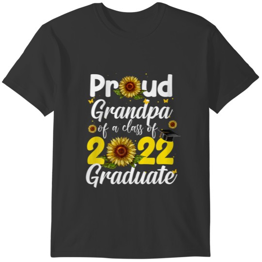 Proud Grandpa Class Of 2022 Graduate Graduation Se T-shirt