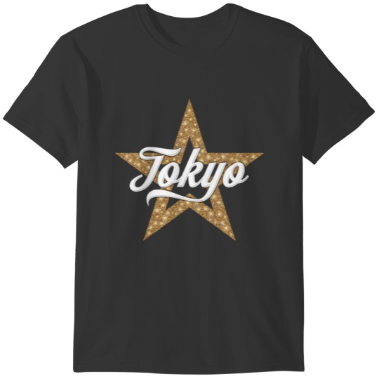 Tokyo Script With Star (White Type) T-shirt
