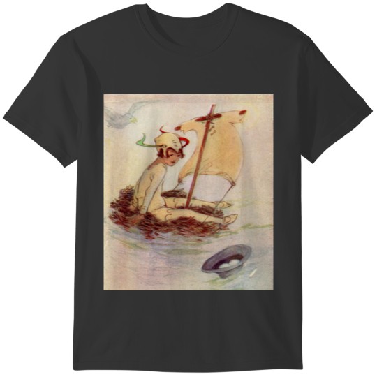Peter Pan on raft T-shirt