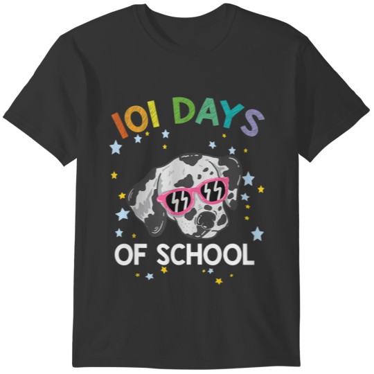 101 Days Of School Dalmatian Dog Lover T-shirt
