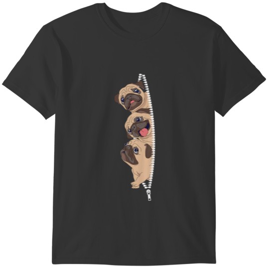 Cute Sneaky Pugdog Breed Funny Dog Lover Gifts For T-shirt