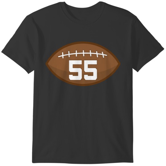Football Jersey Number 55 Gift Idea T-shirt