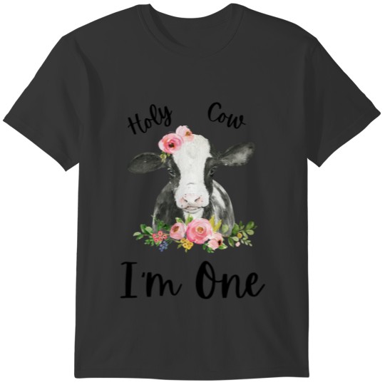 Holy Cow Girl 1st Birthday Party T-shirt