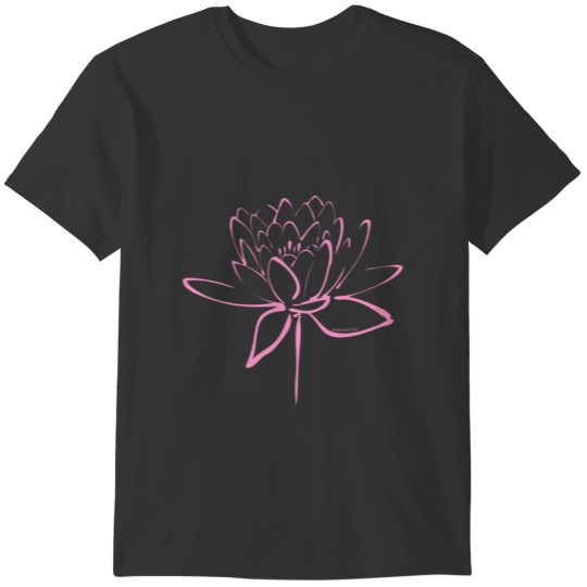 Lotus Calligraphy (Pink) T-shirt