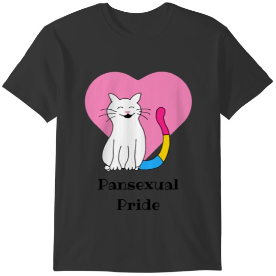 Pansexual Pride Cat T-shirt