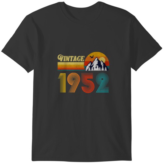 70Th Birthday 70 Year Old Men Women Retro Vintage T-shirt