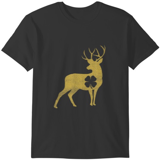 Deer Shamrock St. Patrick's Day Gift Irish Saint P T-shirt