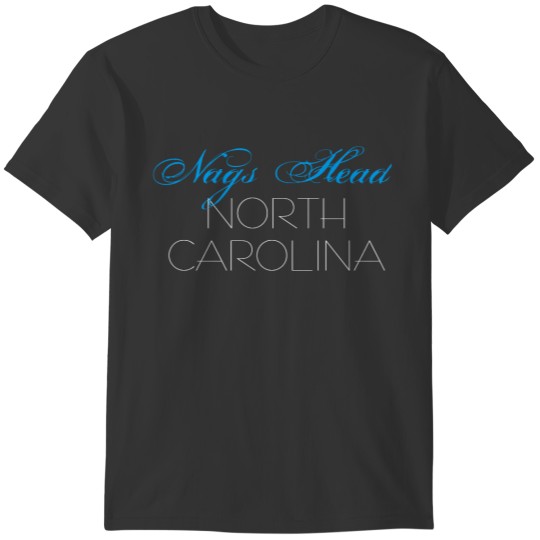 Nags Head North Carolina Blue and Black T-shirt