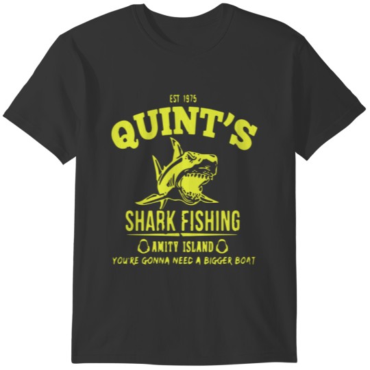 Quint's Shark  Fishing Amity Island T-shirt