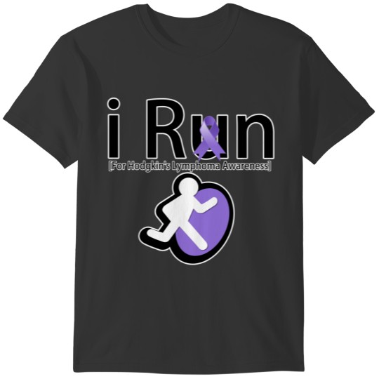 Hodgkins Lymphoma Awareness I Run T-shirt