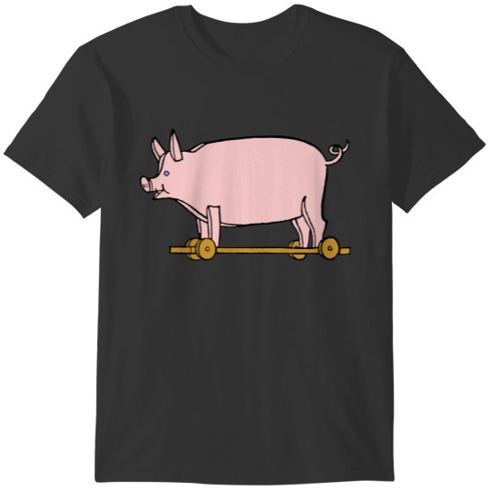 Toy Pink Pig Vintage Art T-shirt