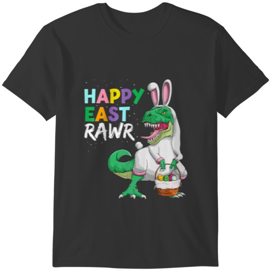 Happy Eastrawr Dinosaur Bunny For Kids, Easter Rex T-shirt
