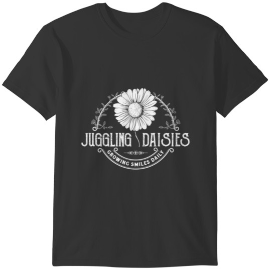 Juggling Daisies Logo Zip Up T-shirt