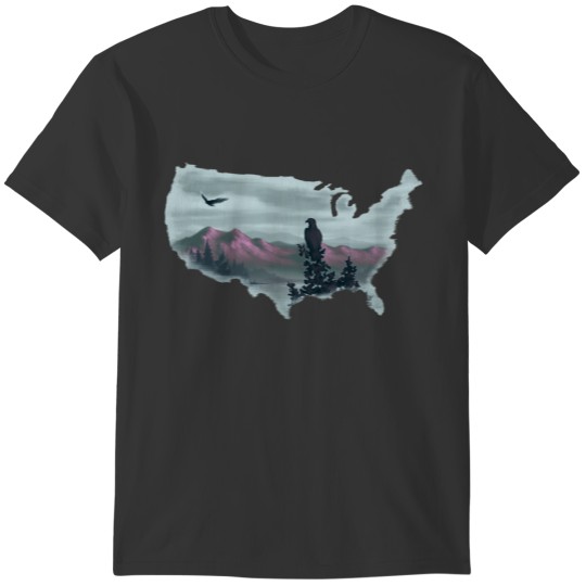 Purple Mountains Across the Land T-shirt