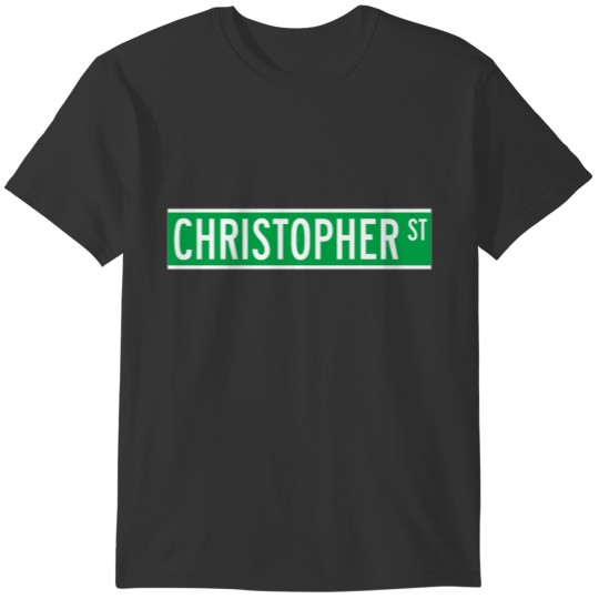 Christopher St., New York Street Sign T-shirt