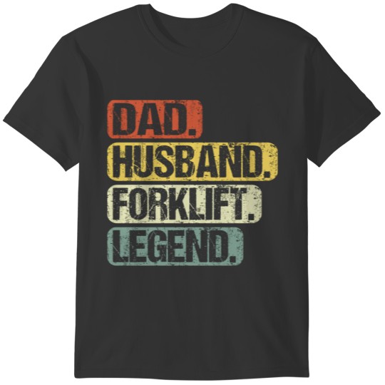 Forklift Truck Driver Dad Legend Funny Vintage Sleeveless T-shirt
