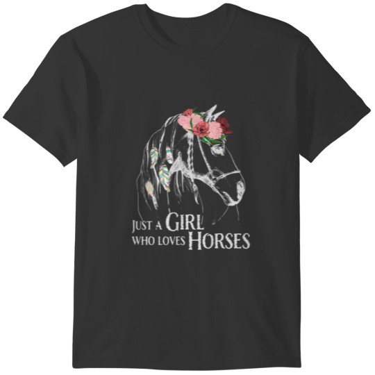 Horse Girl - Cute Pony - Crazy Horseback Riding Fa T-shirt