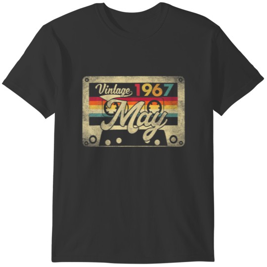May 1967 55Th Birthday Gift Retro 55 Years Old Vin T-shirt