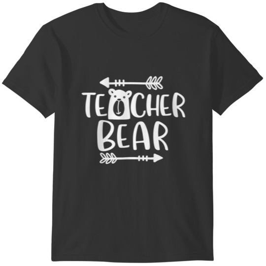Teacher Bear Hippie Funny Teacher Appreciation Tea T-shirt