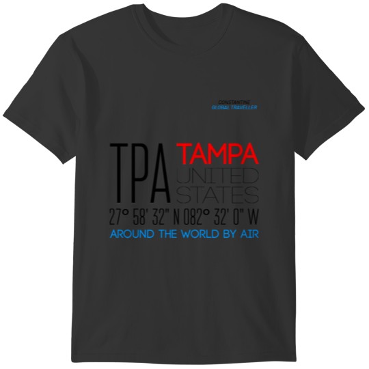 Tampa, United States Text Art T-shirt