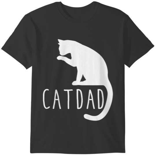 Best Cat Dad Funny Fathers Day Kitty Daddy Papa Lo T-shirt