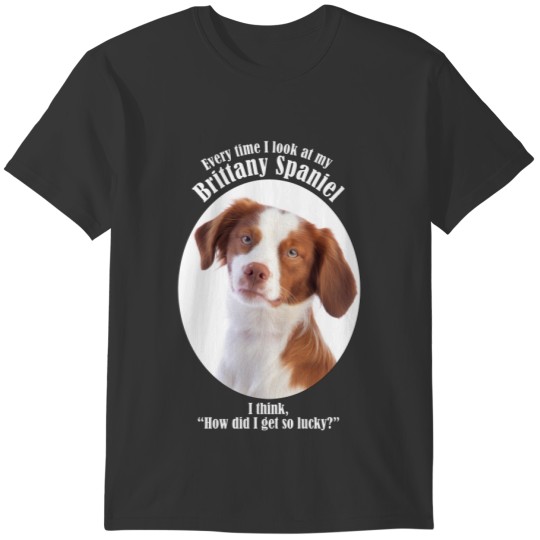 Lucky Brittany Spaniel Sweat T-shirt