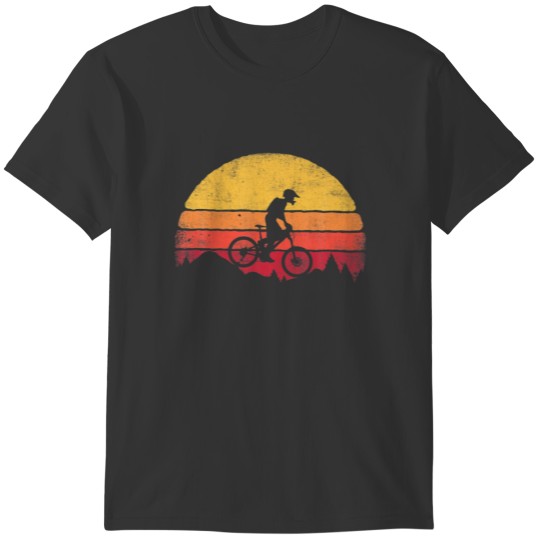 Mountain Biking Cycling Cyclist Retro Vintage Bicy T-shirt