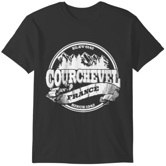 Courchevel Old Circle White T-shirt