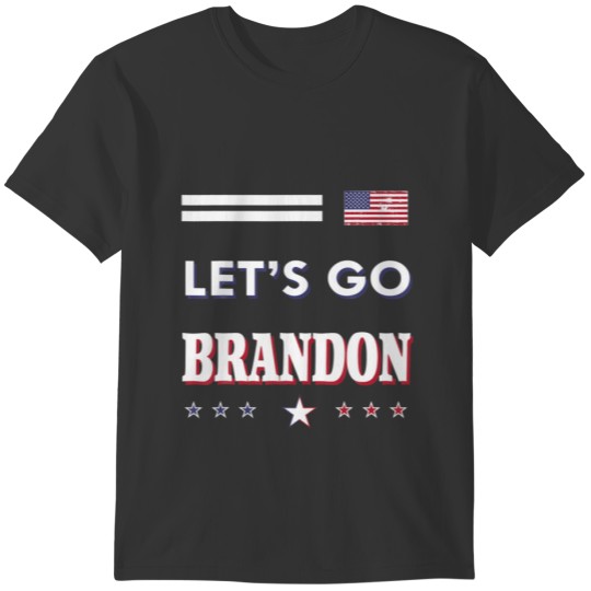 Let's Go Brandon Lets Go American Flag Impeach Bid T-shirt