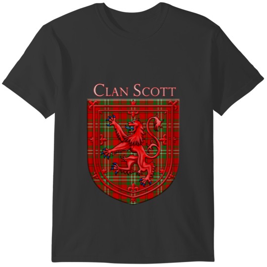 Scott Tartan Scottish Plaid Lion Rampant T-shirt