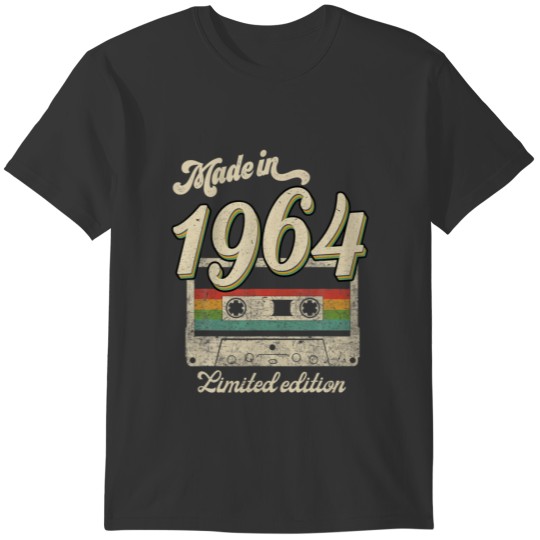 Made In 1964 Limited Edition Vintage 1964 58Th Bir T-shirt