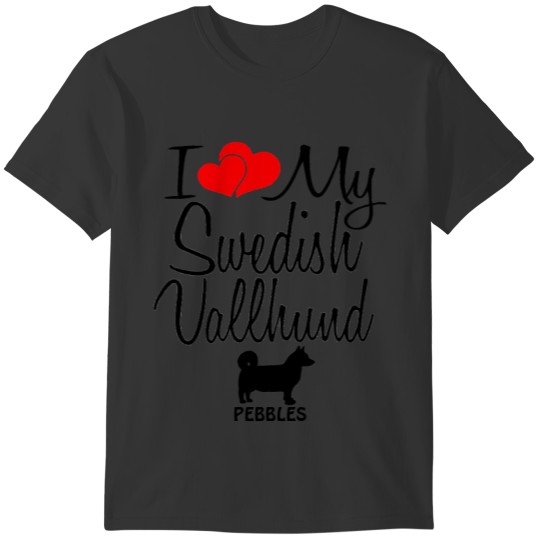 I Love My Swedish Vallhund Dog T-shirt