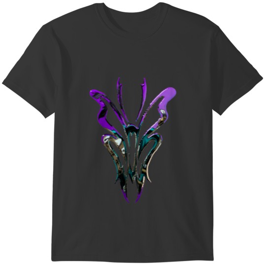 Metallic Purple Butterfly Pastel Goth Insect T-shirt