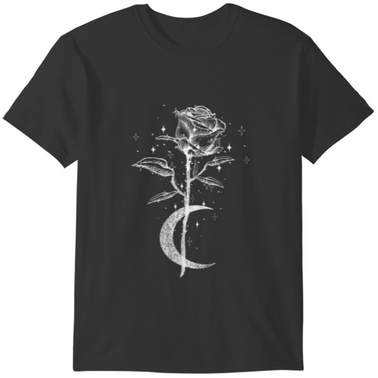 Occult Moon Rose Witchcraft - The Witch Vintage Go T-shirt