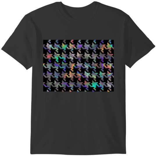 hologram houndstooth T-shirt