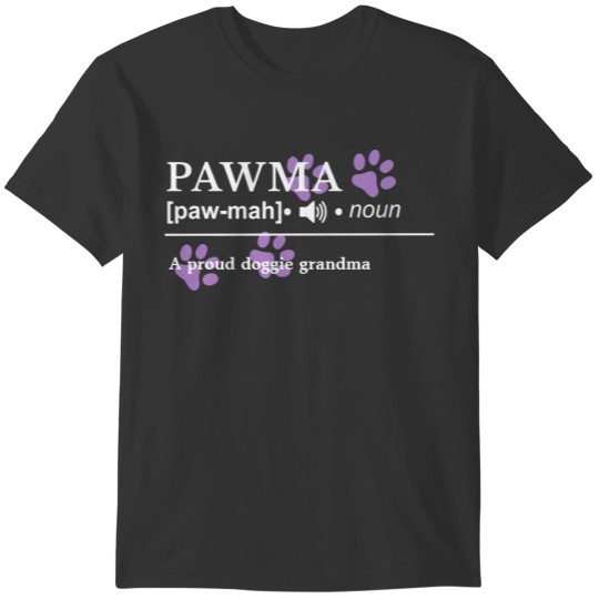 Pawma - Customizable Definition - Doggie Grandma Plus Size T-shirt