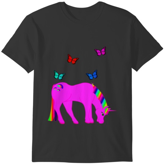 Purple Unicorn & Butterflies Plus-Size, ZKOA Plus Size T-shirt