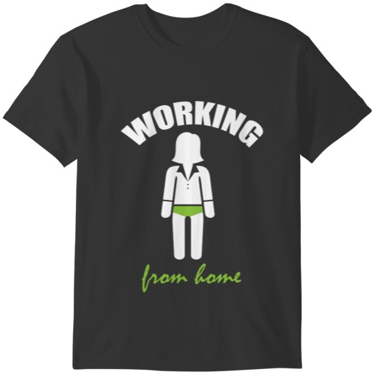 female working from home T-shirt