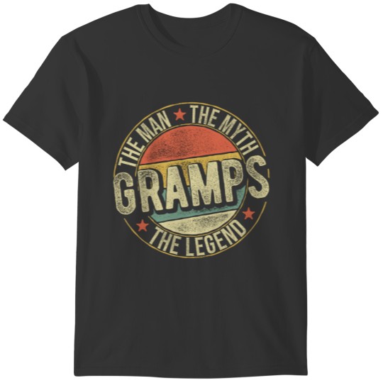 Gramps The Man The Myth The Legend Grandads T-shirt