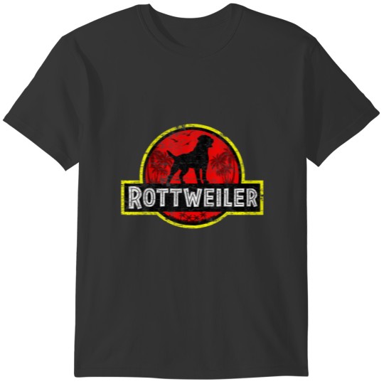 Retro Rottweiler Dad Vintage Dog Father Mother Pet T-shirt